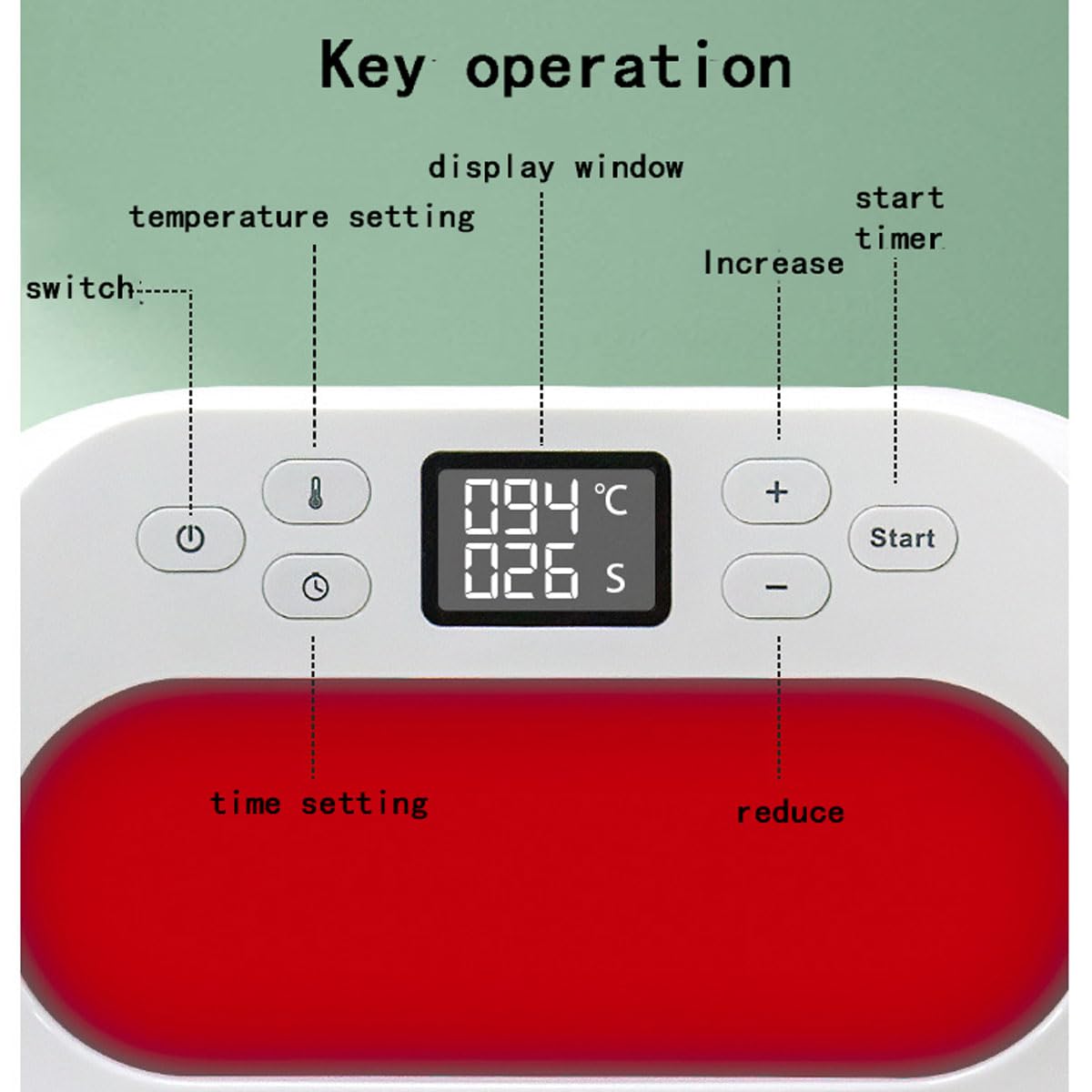 Amazon.co.jp: ポータブルヒートプレス機、15x15インチミニヒート